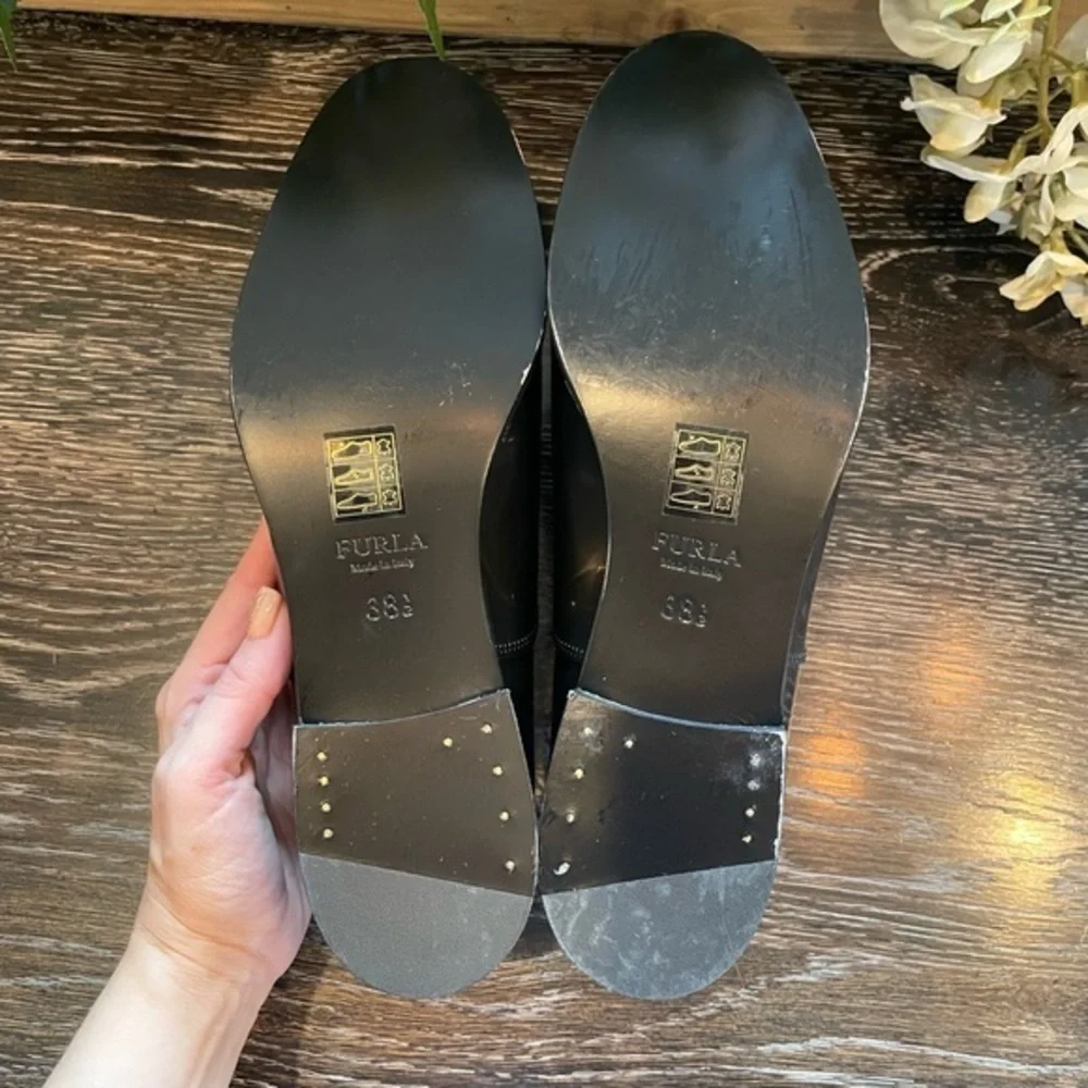 Furla Metallic Loafers